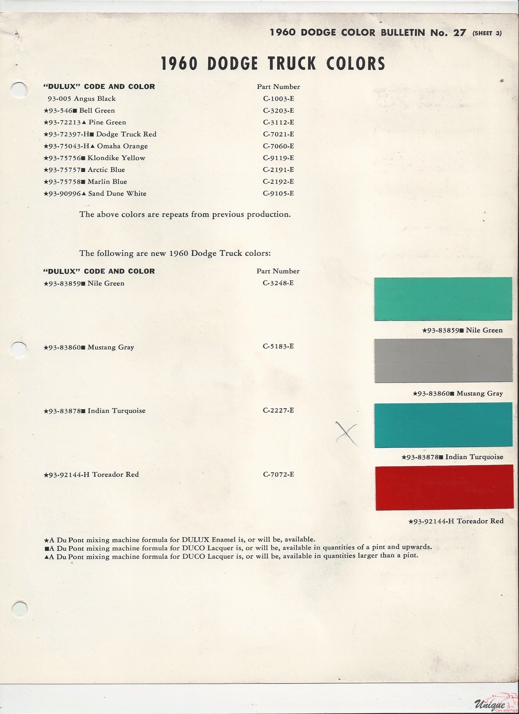 1960 Dodge-4 Paint Charts